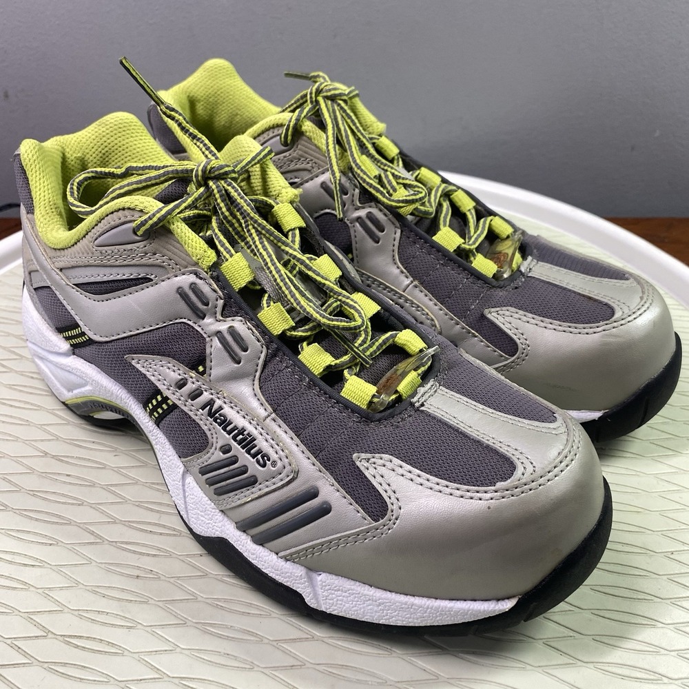 Nautilus N1450 Steel Toe Women EH ASTM Work Safety Shoes/Sneakers Gray Sz.8.5W‎